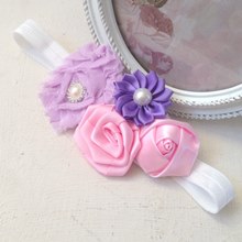 Vintage Flower Cluster Hairband - Pastel Pop